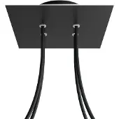 Creative Cables Krovnq204f103 Rose-one Square Matte Black Doucheset