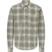 Only & Sons Overhemd 'ONSWilliam' crème / nachtblauw