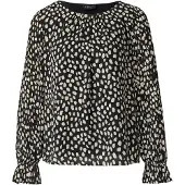 s.Oliver Black Label Blouse zwart / wit