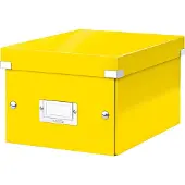 Leitz opslag- en transportdozen uit de serie Click + Store, klein, voor DIN A5, geel.
