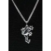 MOOYE ® - Collectie Zilveren Kikker ketting hanger - 3