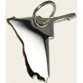 MOOYE ® - Collectie Zilveren Landkaart Namibië ketting hanger