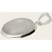 MOOYE ® - Collectie Zilveren Maansteen edelsteen ovaal glad kettinghanger