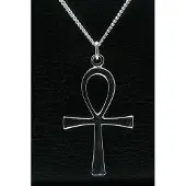 MOOYE ® - Collectie Zilveren Ankh ketting hanger XL