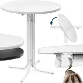 Casaria Statafel Wit 110x80cm opklapbaar
