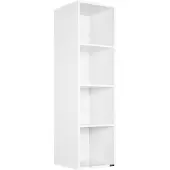 Casaria Boekenkast Skylar Wit 106x30x30cm