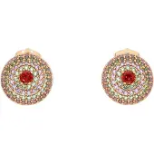 Gaya Oorbellen goud / rood
