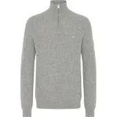 Kronstadt Trui ' KSDoors half Zip ' lichtgrijs