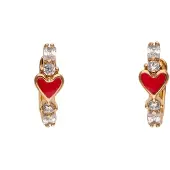 Gaya Oorbellen rose-goud / rood