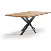 Infantil eettafel 4 180x4x100 cm metaal zwart/micado