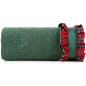 Eurofirany Grote Kerstbadhanddoek met Ruche 70x140 cm - Kerstman