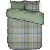 Essenza Meau dekbedovertrek - Basil green - 240 x 220 cm - 50% lyocell, 50% geborsteld katoen