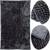 FLOOR Badkamermat Chenille 60x90cm - Zacht, Dik, Antislip - Grijs