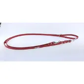 Champion Verstelbare Leren Hondensnoer 2.4m - Rood