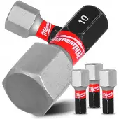 Milwaukee SHOCKWAVE IMPACT DUTY HEX10 25 mm bits - 3 stuks