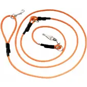 4Wild Verstelbare Hondensnoer 3m, 8mm Dikte, Oranje