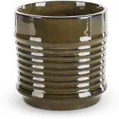 Eurofirany Bruine keramiek pot 17x17 cm - stijlvolle decoratie