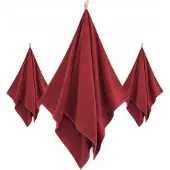 Zwoltex Elipse Rode Handdoekset 30x50, 50x90, 70x140 - Egyptisch Katoen