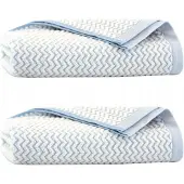 Zwoltex Egyptisch Katoen Handdoek Set Lahti Blauw 50x100 & 70x140