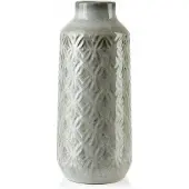 Mondex Yarine Beige Vaas 8x37,5cm - Stijlvol Keramiek