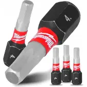 Milwaukee SHOCKWAVE IMPACT DUTY HEX4 Bits 25mm - 3 Stuks