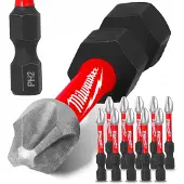 Milwaukee SHOCKWAVE PH2 50mm Impact Bits (10 stuks) - Magnetisch