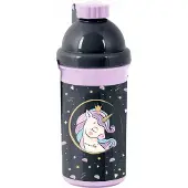 Paso Bidon Fiolets-Zwart Eenhoorn 550ml - BPA-vrij