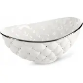 Eurofirany Decoratieve Schaal Adore 35x22x15 cm Wit Keramiek
