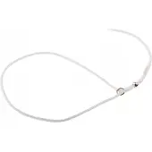 4Wild Ringlijn 120 cm - Wit, 3mm Dikte