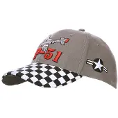 Fostex Garments - Baseball cap P-51 Mustang (kleur: n.a. / maat: NVT)