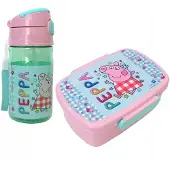 Astra Peppa Pig Bidon- en Broodtrommelset - BPA-vrij, 400ml & 0,5L