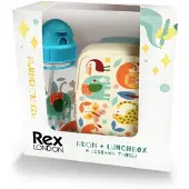 Rex London Lunchbox & Drinkgerei Set - Wilde Dieren
