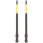 Hoegert Torx TX15 Slagbits 100mm 2 Stuks - Durzame Kwaliteit
