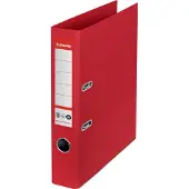 Esselte No. 1 Ordner A4 - Rugbreedte van 50mm - 100% Gerecycled Karton - Rood