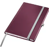 Leitz Style - Notitieboek A5 - Rood - Geruit - met Harde Kaft