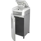 Leitz IQ Autofeed Office Pro 600 papiervernietiger P4, volledig automatisch, deeltjes snijden 4 x 36 mm, 110 l, 600 vel snijcapaciteit, met rollen, wit