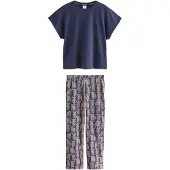 Next Pyjama navy / oudroze