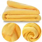 Eurofirany Sneldrogende Microvezel Handdoek 30x30cm Geel 380 g/m2