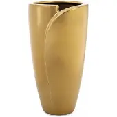 Artpol Moderne Gouden Keramiek Vaas 24x13x13 cm