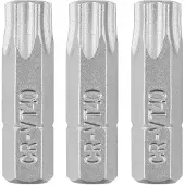Graphite Torx-bit T40 x 25 mm, 3 stuks - CrV-staal