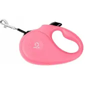 Collar Automatisch Hondensnoer 3m, 12kg, Reflecterend, Roze