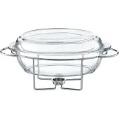 Ambition Saule Ovale Braadslede 4,5L met Onderstel - Zilverkleurig