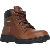 SKECHERS Heren Workshire Relaxed Fit Veter Veiligheids Enkelbooties