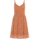 Dreimaster Zomerjurk crème / smoky blue / groen / kreeft