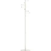 MAUL MAULcaurus Kapstok - 7 haak - standvoet - wit - 1 stuk - Ø 35 x 177 cm -