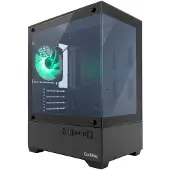 CoolBox GM200 Vision Lite, Micro Tower, PC, Zwart, Micro ATX, Mini-ITX, Staal, Gehard glas, Gaming