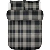 Marc O'Polo Dekbedovertrek Alvar New Black Flanel-260 x 200 / 220 cm | Extra Breed