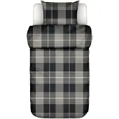 Marc O'Polo Dekbedovertrek Alvar New Black Flanel-140 x 200 / 220 cm | 1-Persoons