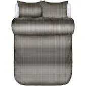 Marc O'Polo Dekbedovertrek Olle New Black Flanel-200 x 200 / 220 cm | 2-Persoons