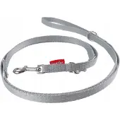 Champion Verstelbare Hondensnoer 225cm - Grijs, 1.6cm Breed